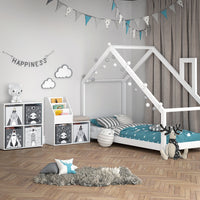 Vicco Libreria bambini Bianco 30.9 x 79 cm Mini, con 2 scatole pieghevoli opt.5