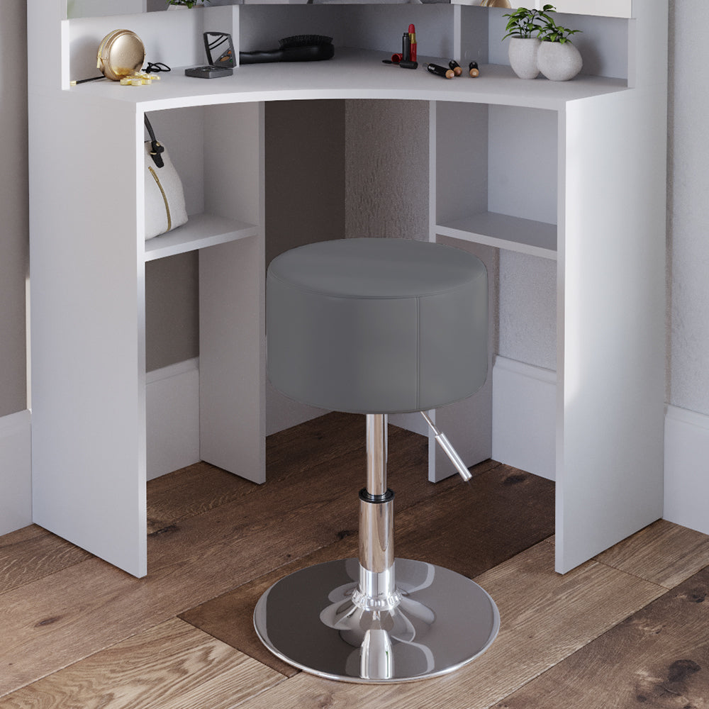 Vicco Sgabello Grigio 33.5 x 67 cm per tavolo da toeletta