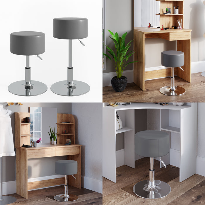 Vicco Sgabello Grigio 33.5 x 67 cm per tavolo da toeletta