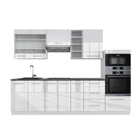 Vicco Cucina componibile Bianco lucido/bianco 280 cm , PL Antracite