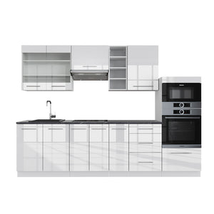 Vicco Cucina componibile Bianco lucido/bianco 280 cm , PL Antracite