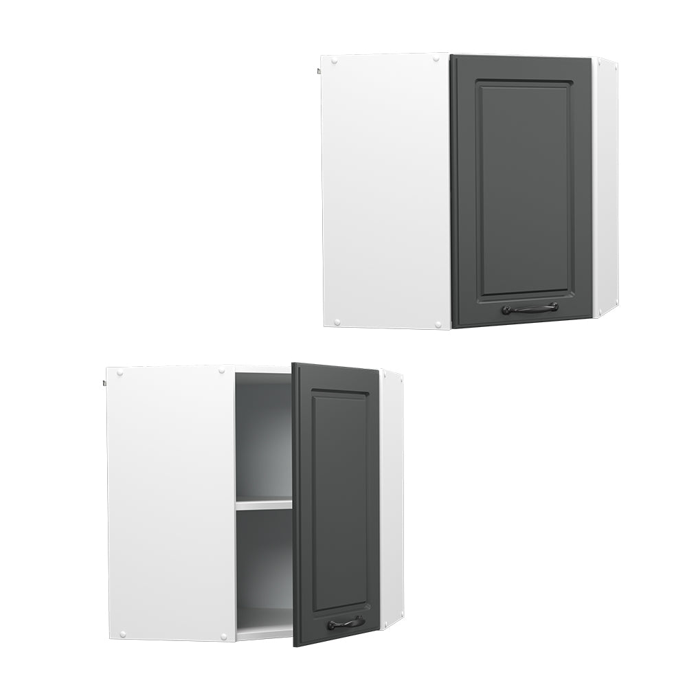 Vicco Mobile angolare da cucina Antracite casa di campagna 57 cm