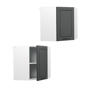 Vicco Mobile angolare da cucina Antracite casa di campagna 57 cm