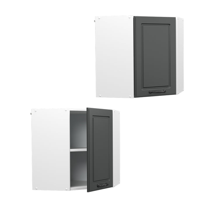 Vicco Mobile angolare da cucina Antracite casa di campagna 57 cm