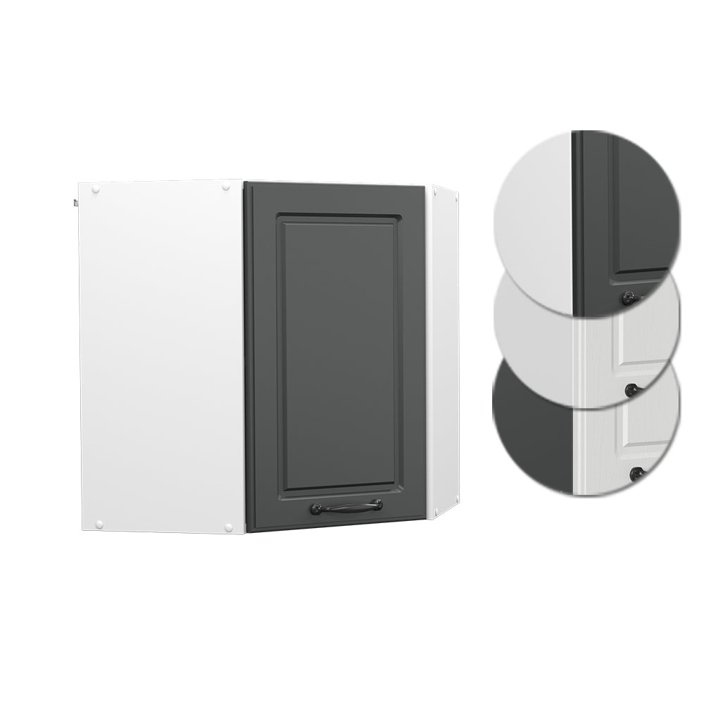 Vicco Mobile angolare da cucina Antracite casa di campagna 57 cm