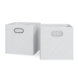 Vicco Scatola pieghevole Bianco 30 x 30 cm Set di 2