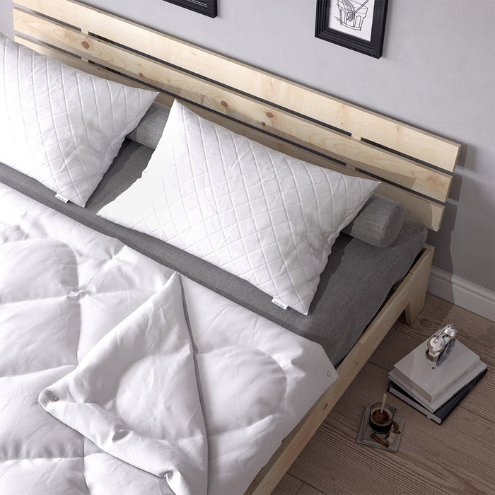 Vitalispa Cuscino per la testa Bianco 50 x 75 cm Set di 2