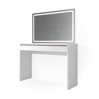 Vicco Tavolo da toeletta Bianco 120 cm con specchio a LED