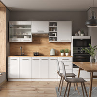 Vicco Cucina componibile Bianco lucido/bianco 280 cm , PL Antracite