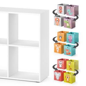 Vicco Libreria bambini Bianco 72 x 107.8 cm con 6 scatole pieghevoli