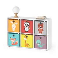 Vicco Libreria bambini Bianco 72 x 107.8 cm con 6 scatole pieghevoli