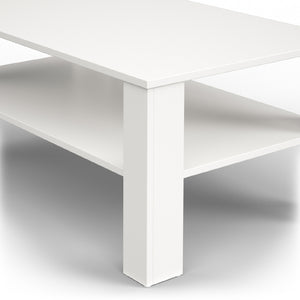 Vicco Tavolino da salotto Bianco 100 x 60 cm