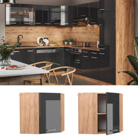 Vicco Mobile angolare da cucina Antracite lucido 57 cm