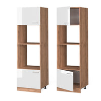 Vicco Set mobili bagno Bianco lucido 60 cm