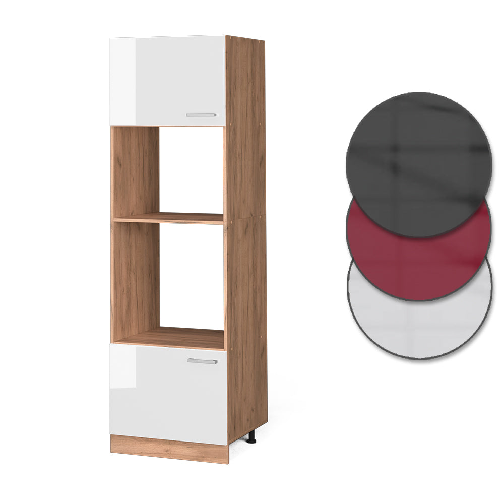 Vicco Set mobili bagno Bianco lucido 60 cm