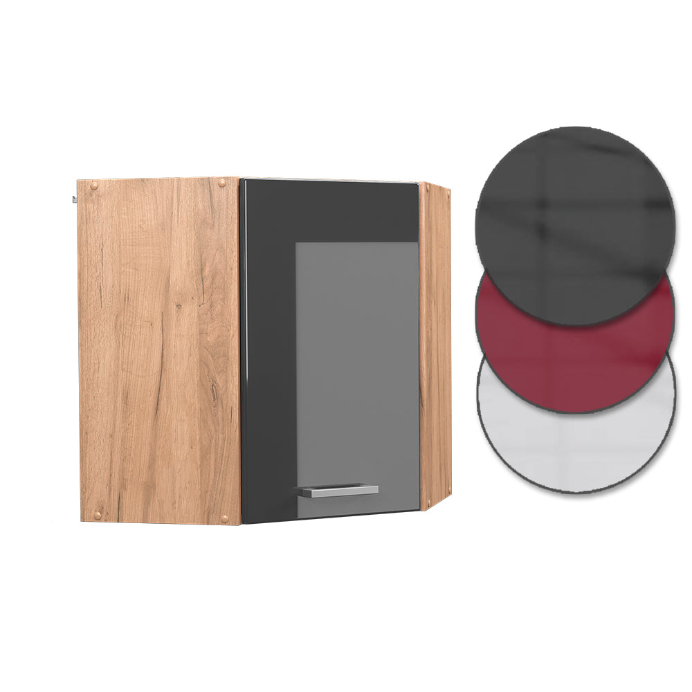 Vicco Mobile angolare da cucina Antracite lucido 57 cm