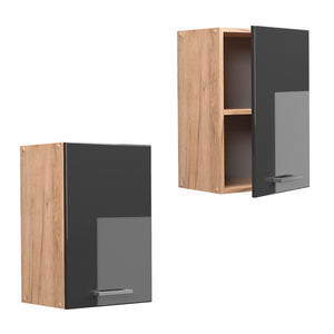 Vicco Pensile da cucina Antracite lucido 40 cm