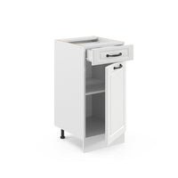 Vicco Mobiletto base per cucina Bianco casa di campagna 40 cm , PL Antracite