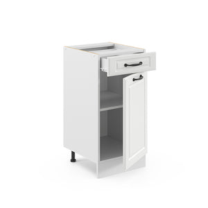 Vicco Mobiletto base per cucina Bianco casa di campagna 40 cm , PL Antracite