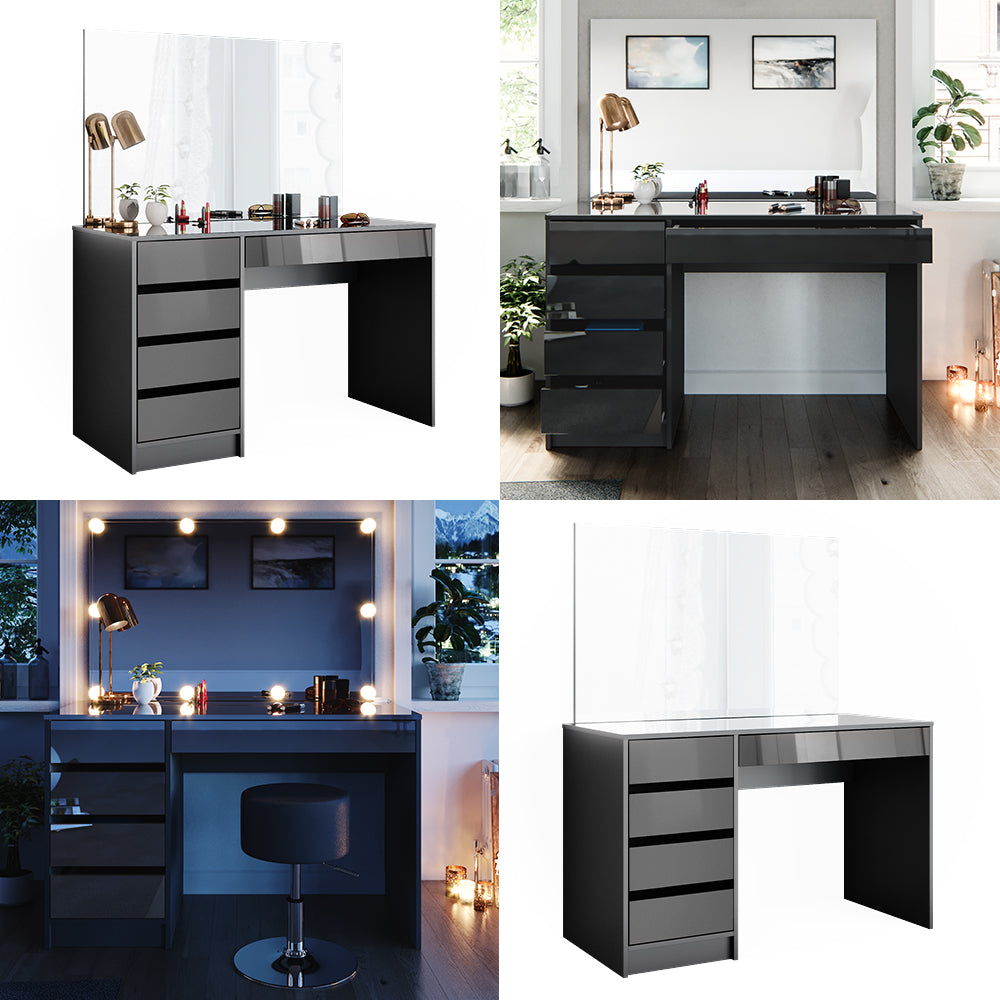 Vicco Tavolo da toeletta Antracite 55 cm