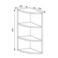 Vicco Scaffale a muro per bambini Bianco 30 x 60 cm