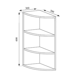 Vicco Scaffale a muro per bambini Bianco 30 x 60 cm