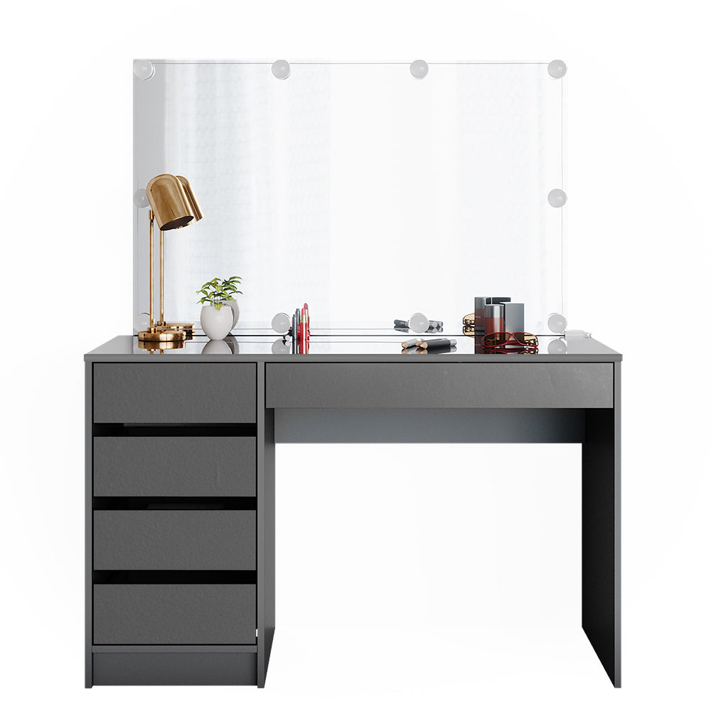 Vicco Tavolo da toeletta Antracite 55 cm con illuminazione a LED