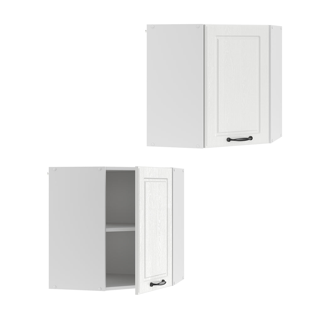 Vicco Mobile angolare da cucina Bianco casa di campagna 57 cm