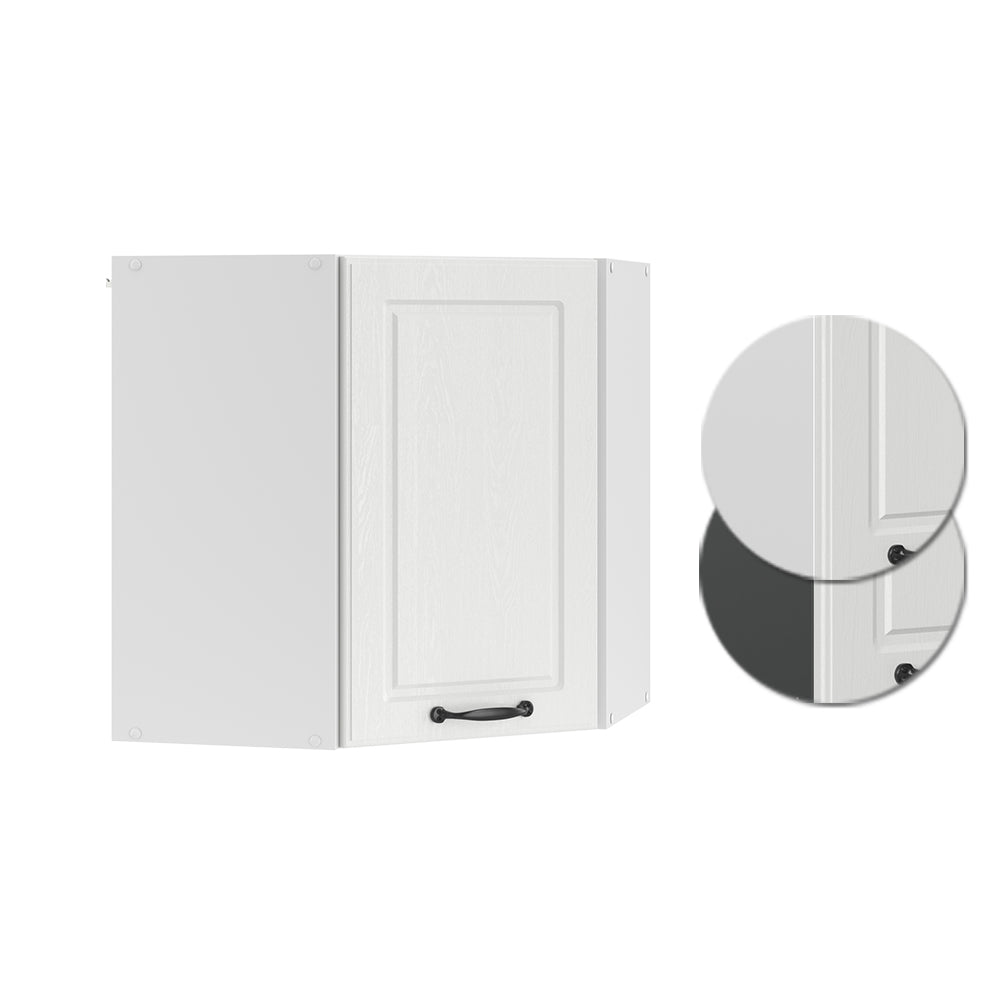 Vicco Mobile angolare da cucina Bianco casa di campagna 57 cm