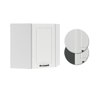 Vicco Mobile angolare da cucina Bianco casa di campagna 57 cm
