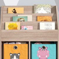 Vicco Libreria bambini Sonoma 30.7 x 79 cm con 2 scatole pieghevoli opt.1