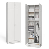 Vicco Scaffale per file Bianco 80 x 182.4 cm con estensione dell'armadio e cassetto