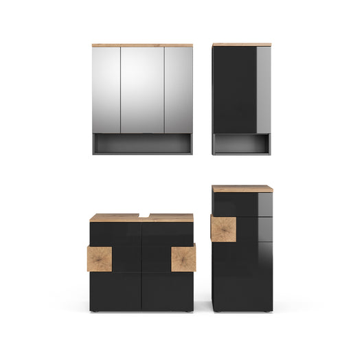 Vicco Set mobili bagno Antracite 4 parti