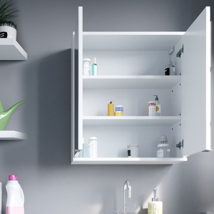 Vicco Specchio contenitore bagno Bianco 60 x 68 cm