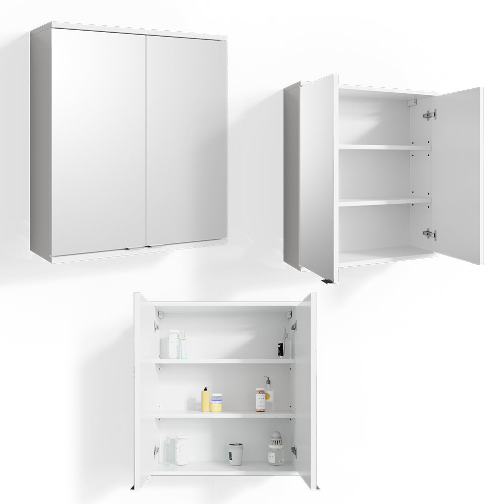 Vicco Specchio contenitore bagno Bianco 60 x 68 cm