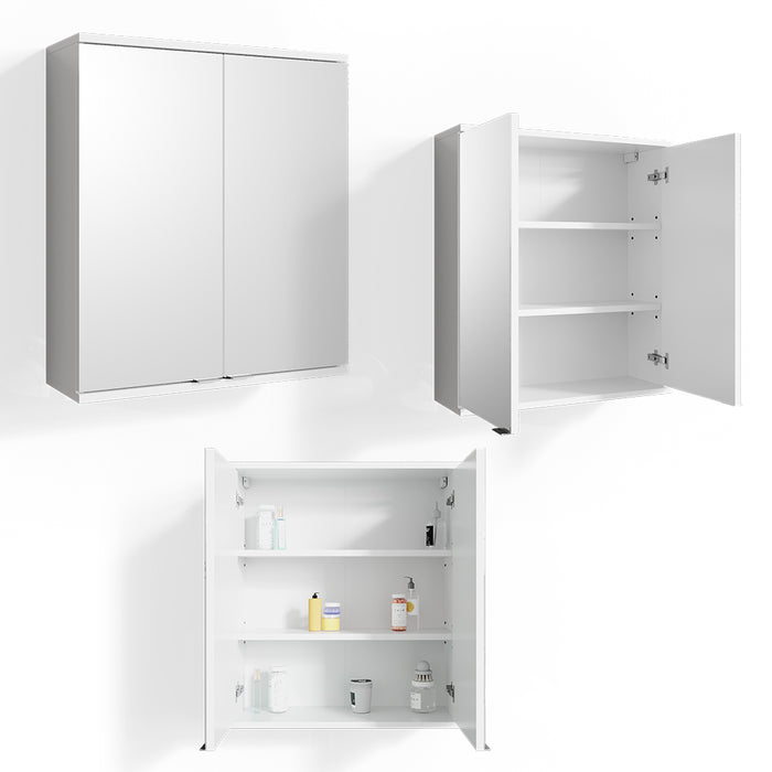 Vicco Specchio contenitore bagno Bianco 60 x 68 cm