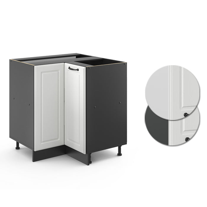 Vicco Mobile ad angolo cucina Bianco casa di campagna 75.6 cm , PL Rovere