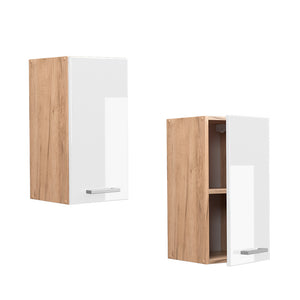 Vicco Pensile da cucina Bianco lucido 30 cm