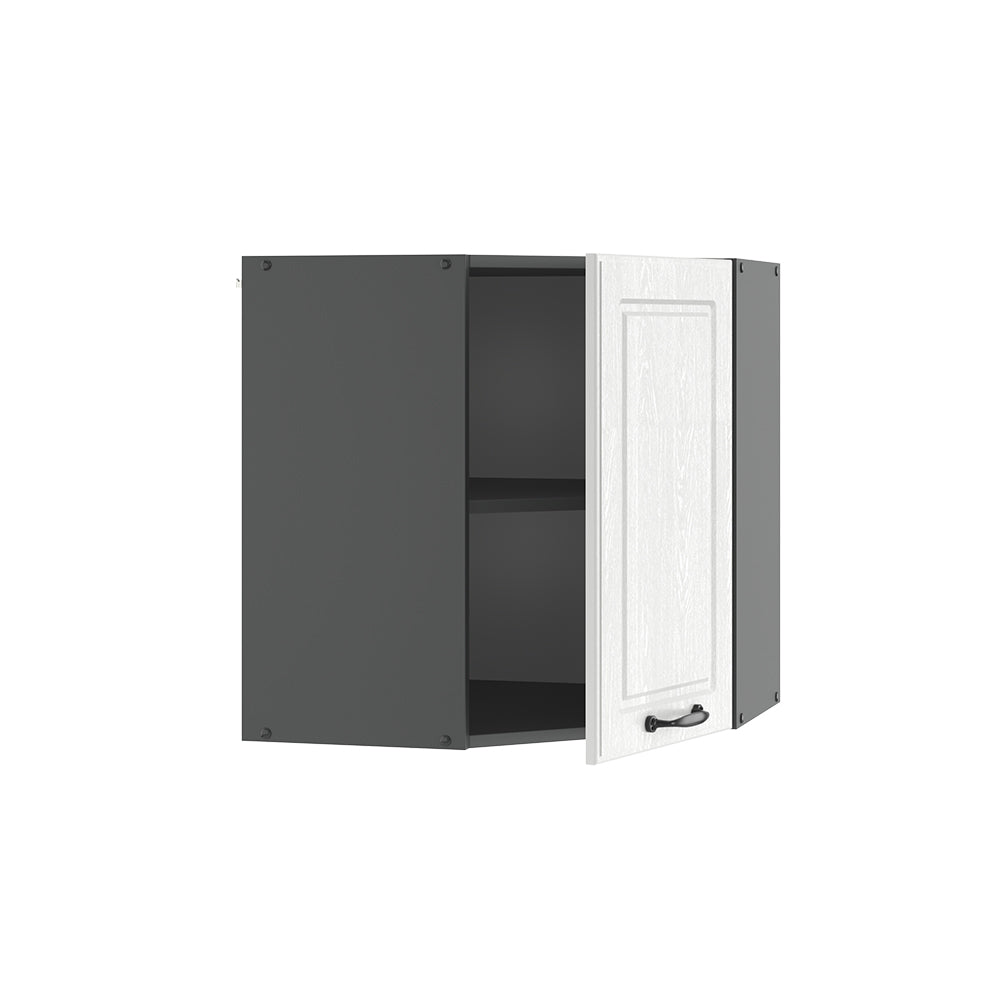 Vicco Mobile angolare da cucina Bianco casa di campagna 57 cm