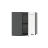 Vicco Mobile angolare da cucina Bianco casa di campagna 57 cm