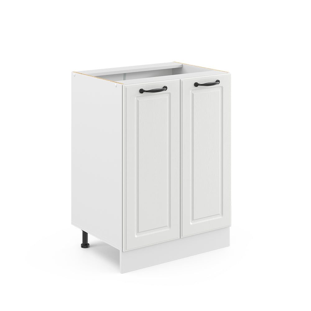 Vicco Mobiletto base cucina Bianco casa di campagna 60 cm senza piano di lavoro