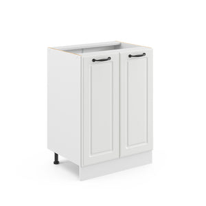 Vicco Mobiletto base cucina Bianco casa di campagna 60 cm senza piano di lavoro