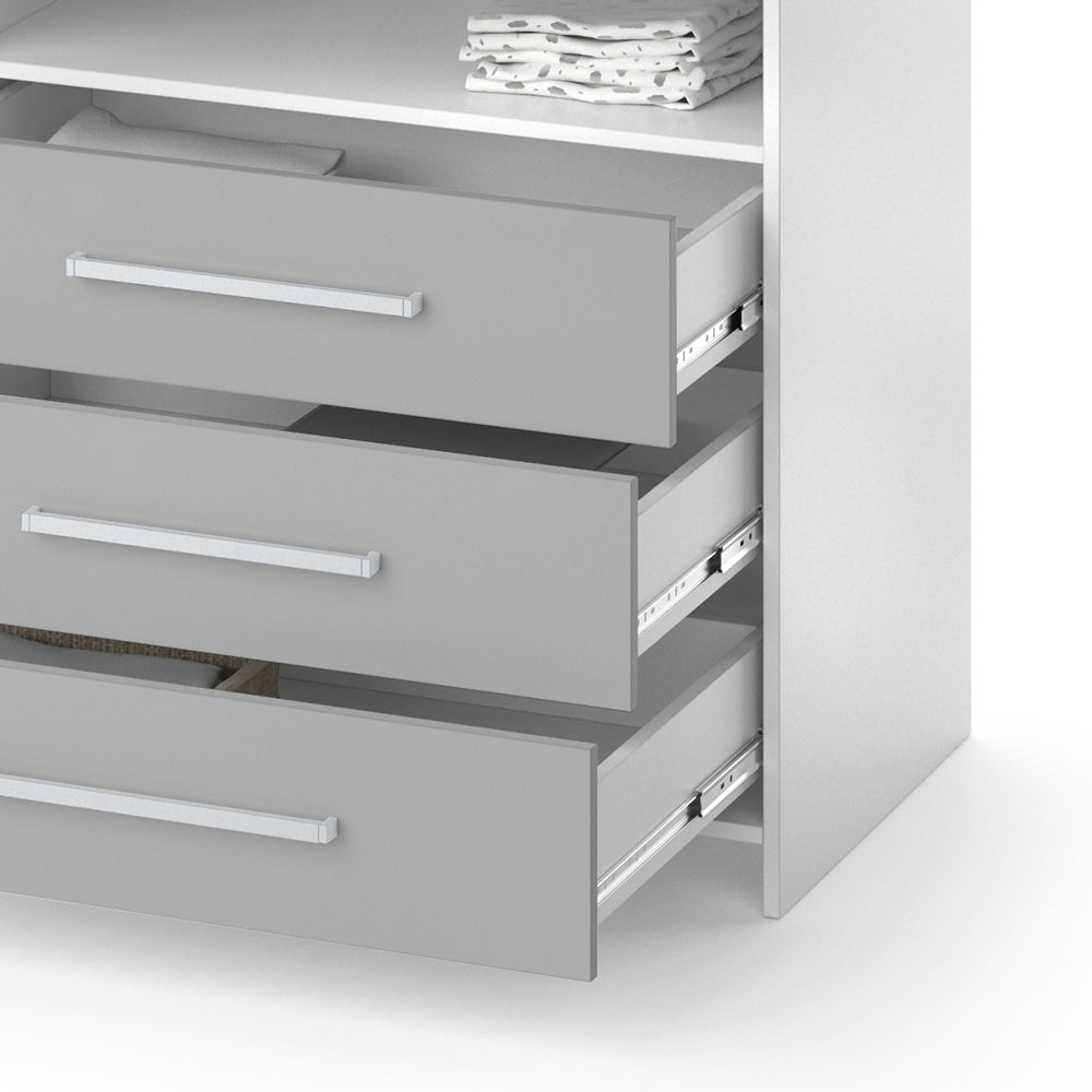 Vicco Fasciatoio Bianco/Grigio 113 x 100 cm