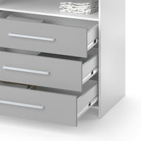 Vicco Fasciatoio Bianco/Grigio 113 x 100 cm