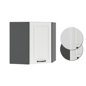 Vicco Mobile angolare da cucina Bianco casa di campagna 57 cm