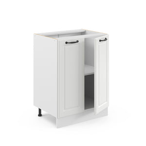 Vicco Mobiletto base cucina Bianco casa di campagna 60 cm senza piano di lavoro