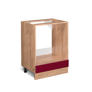 Vicco Mobile per forno da incasso Rosso lucido 60 cm senza piano di lavoro