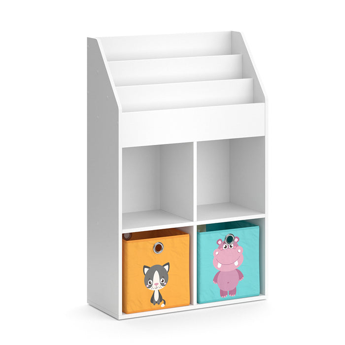 Vicco Libreria bambini Bianco 72 x 114.2 cm con 2 scatole pieghevoli