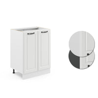 Vicco Mobiletto base cucina Bianco casa di campagna 60 cm senza piano di lavoro
