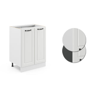 Vicco Mobiletto base cucina Bianco casa di campagna 60 cm senza piano di lavoro